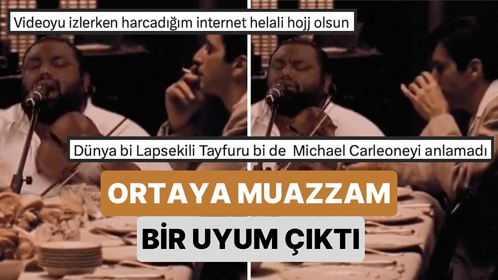 The Godfather'ın Meşhur Masa Sahnesine Lapsekili Tayfur'un da Dahil Edildiği Videoya Bayılacaksınız