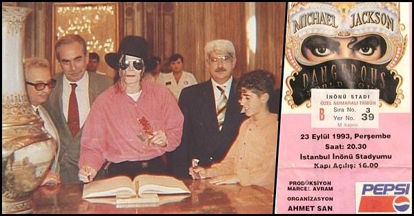 Mesela 23 Eylül 1993 yılında İnönü Stadyumunda konser veren Michael Jackson'ı tam 50 bin kişi canlı olarak seyretmişti.