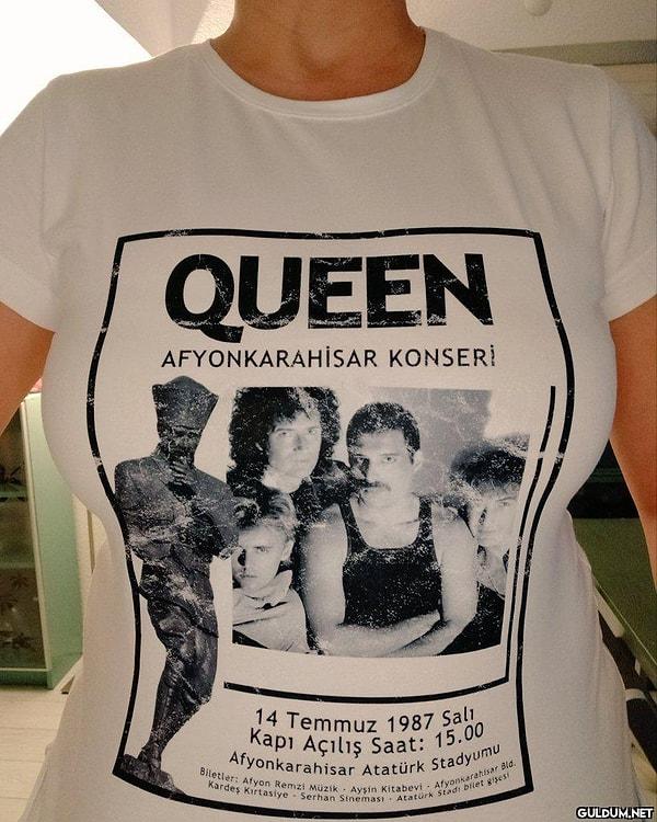 Bu olayın gerçek olmaması, bir efsane olmasına engel olmadığı için Queen Afyon konserinin tişörtleri bile basıldı. Şu an halihazırda bu tişörtlerden satılıyor.