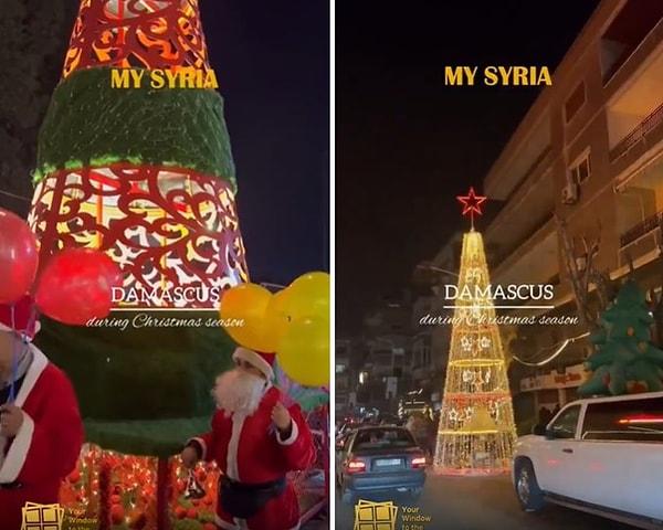 Suriye'nin farklı noktalarında kaydedilen yılbaşı hazırlıklarını gösterdiği iddia edilen görüntülerin yer aldığı video sosyal medyada gündem oldu.