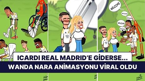 Sakat Olan Real Madrid Futbolcularının Wanda Nara'yı Görünce İyileştiği Animasyon Viral Oldu