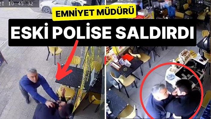 Avcılar Emniyet Müdürü Murat Özburun, Eski Polis Abidin Beytullah Öztürk'ü İş Yerinde Darbetti