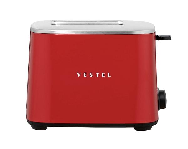 Vestel Retro Kırmızı Ekmek Kızartma Makinesi