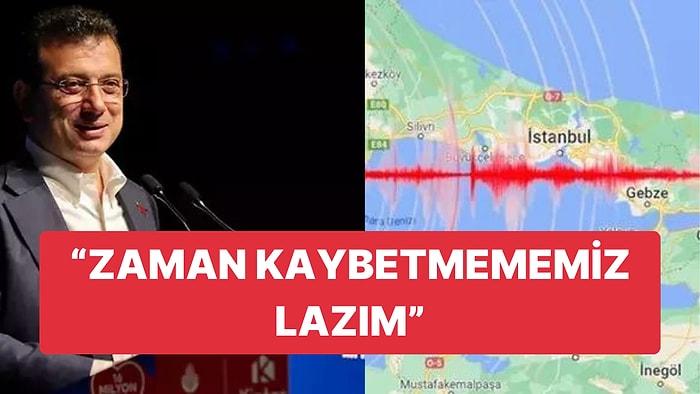 İBB Başkanı Ekrem İmamoğlu İstanbul Depremi için Yapılan Hazırlıklardan Bahsetti