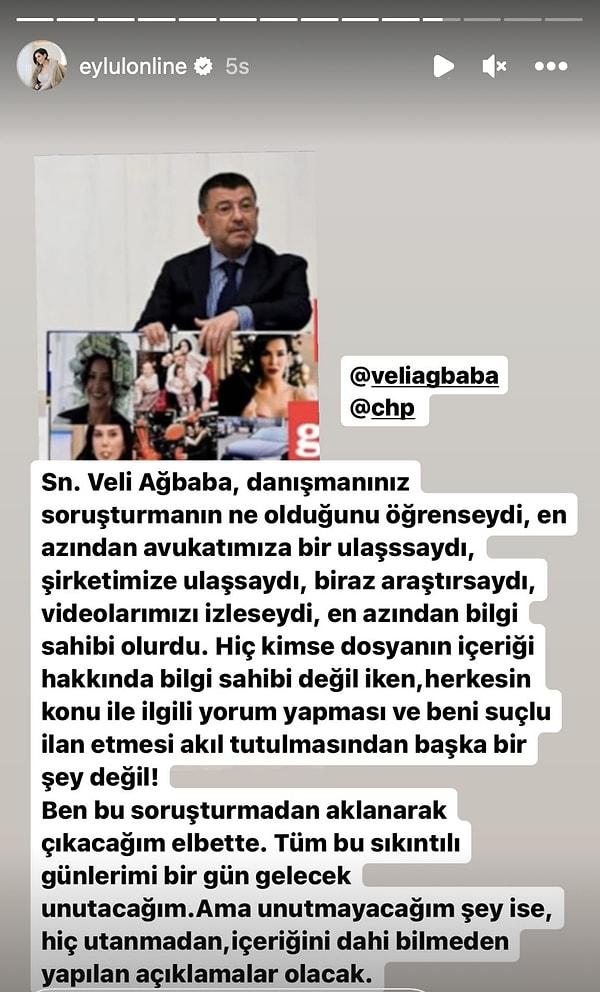 Eylül Öztürk, Veli Ağbaba'nın "Namussuzları Memleketin Başına Bela  Ettiniz'" Sözlerine Fena Çıkıştı