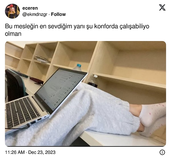 Fakat her işin elbette beraberinde getirdiği kimi kolaylıklar da var. Bir Twitter kullanıcısının işinin en sevdiği yanını paylaşması üzerine diğerleri de ona katılınca bunları anlatmak mini bir akım haline geldi ve bizler de farklı işlerin en sevilen yanlarına bir bakış atmış olduk.