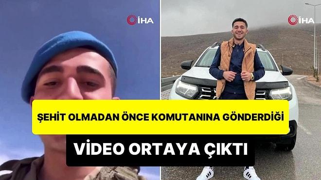 Şehit Olan Elazığlı Kemal Aslan’ın Şehit Olmadan Önce Komutanına Gönderdiği Video Ortaya Çıktı