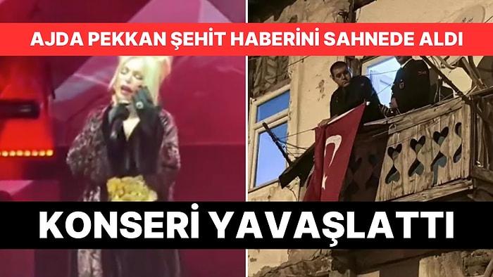 Acı Haberi Sahnede Öğrenen Ajda Pekkan Konseri Yavaşlattı: Türk Bayrağı ile Duygusal Şarkılarını Seslendirdi