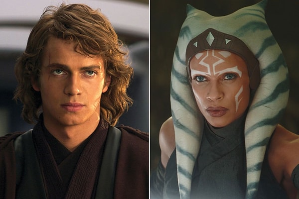 24. "Ahsoka" serisinden Ahsoka Tano ve Anakin Skywalker.