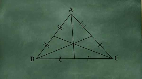 5. "Kenarortayların kesiştiği noktaya o üçgenin ağırlık merkezi denir ve G harfi ile adlandırılır." Doğru mu, yanlış mı?