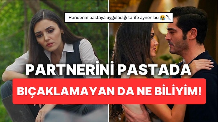 Hande Erçel'in Bambaşka Biri'nin Veda Pastasında Burak Deniz'i Bıçaklaması Akıllarda Soru İşareti Bıraktı