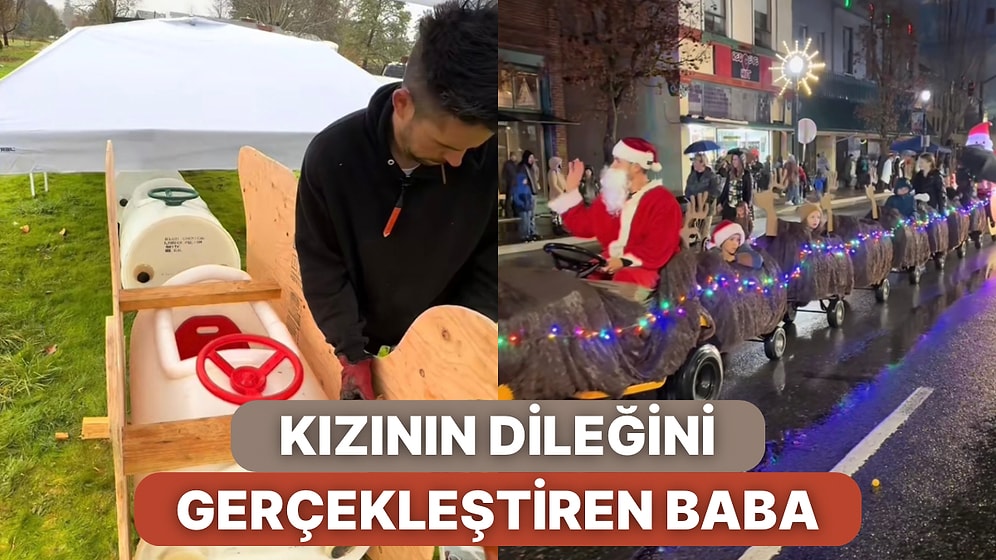 Kızının Yılbaşı Dileğini Gerçekleştirerek Onun İçin Noel Baba Olan Adamın Sürprizini Görmelisiniz