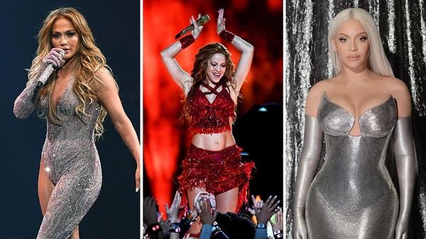 8. Jennifer Lopez, Shakira, Beyonce