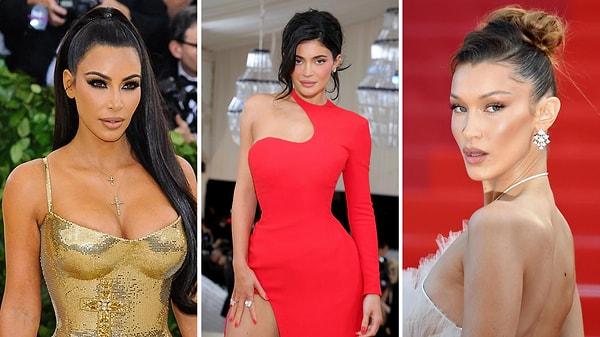 11. Kim Kardashian, Kylie Jenner, Bella Hadid