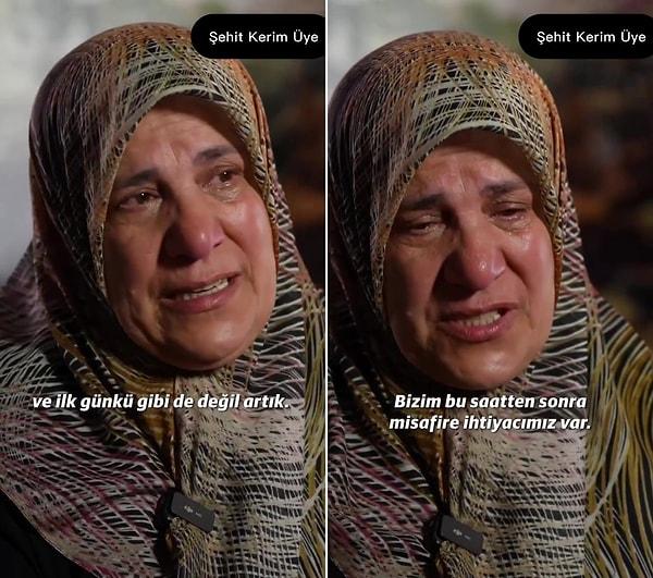 2016 yılında Bingöl'de terör örgütü PKK mensuplarına yönelik operasyonda şehit olan Piyade Uzman Çavuş Kerim Üye'nin annesi Fatma Üye'nin annesi o röportajında tüm Türkiye'ye çağrıda bulundu.
