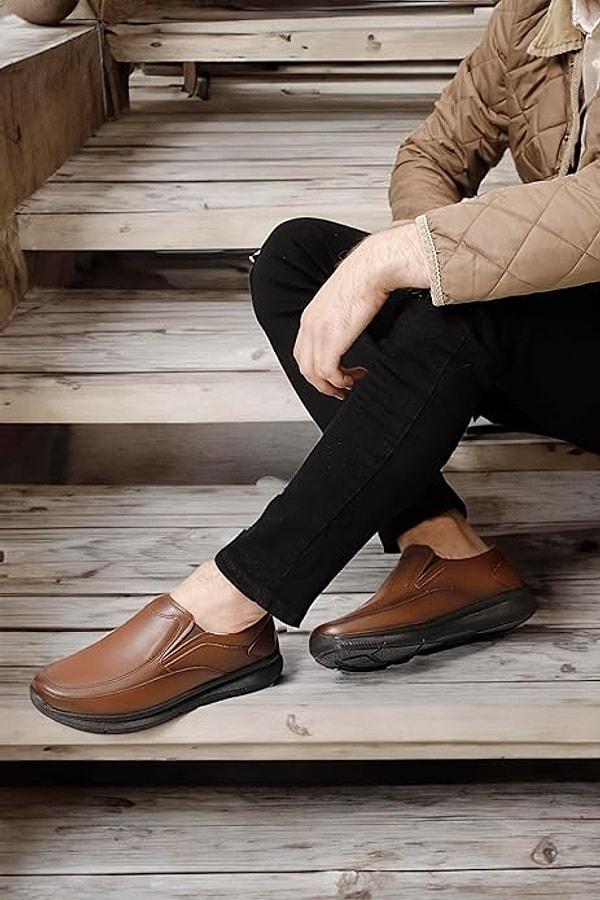 4. Şık kahverengi erkek ayakkabı tam %21 indirimle satışta!