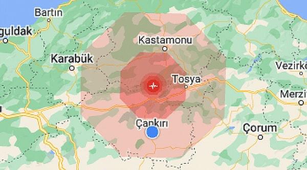AFAD, öğle saatlerinde Çankırı’da 4.5 büyüklüğünde deprem meydana geldiğini duyurdu.