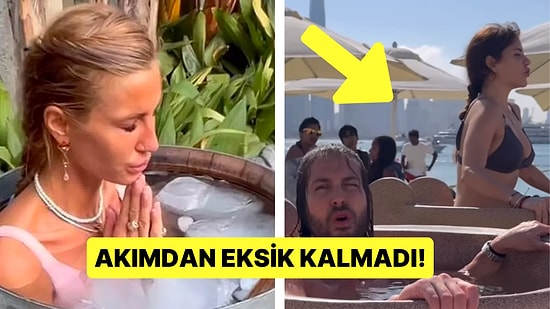 Çağla Şikel'den Sonra Bu Da Moda Oldu: Türkan Şoray'ın Kızı Yağmur Ünal ve Sevgilisi Buz Dolu Fıçıya Girdi!