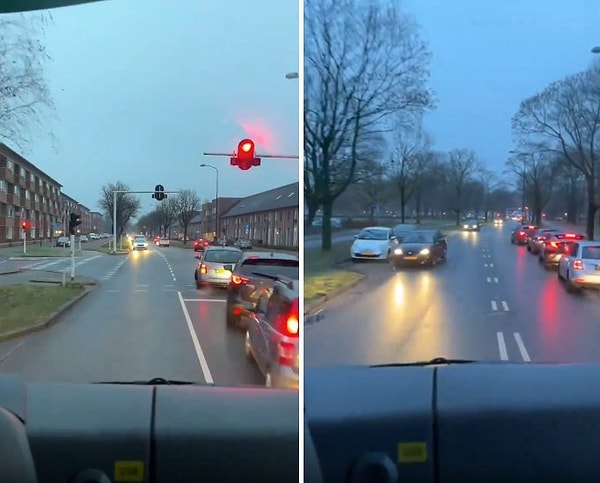 Sosyal medyada da paylaşılan bir görüntüde Hollanda'da ambulansa yol veren insanlar görülüyor. O görüntüleri izlerken de gözünüze biraz 'Medeniyet' kaçabilir...