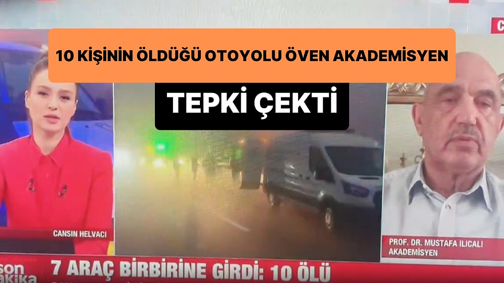 A Haber'de 10 Kişinin Hayatını Kaybettiği Kuzey Marmara Otoyolu'nu Öven Akademisyen Tartışma Yarattı