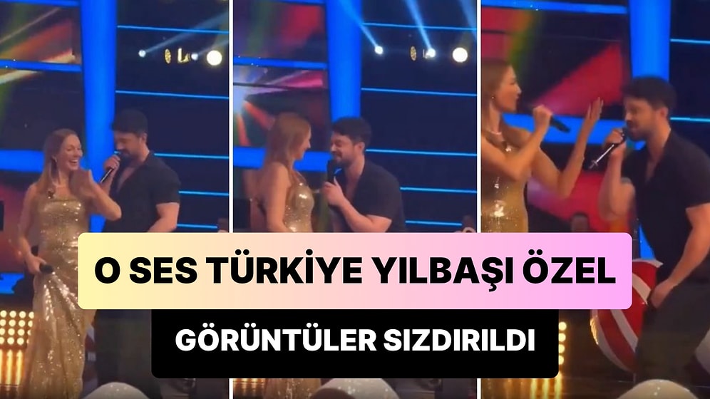 O Ses Türkiye Yılbaşı Programında Murat Boz ve Meryem Uzerli'nin 'Şıkıdım' Düeti Yaptıkları Anlar Sızdırıldı