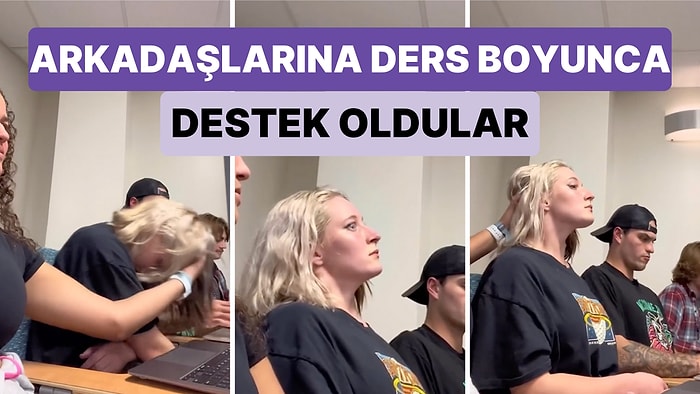 Tourette Sendromu Sebebiyle Zorluk Yaşayan Arkadaşlarına Ders Boyunca Destek Olan Gençler Takdir Topladı