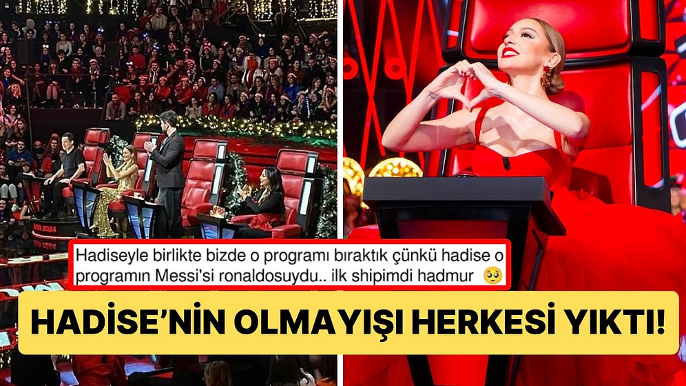Herkes "Nerdesin Aşkım?" Diye Soruyor: Hadise'nin O Ses Türkiye Jürisinde Olmayışı İzleyiciyi Fazlasıyla Üzdü!
