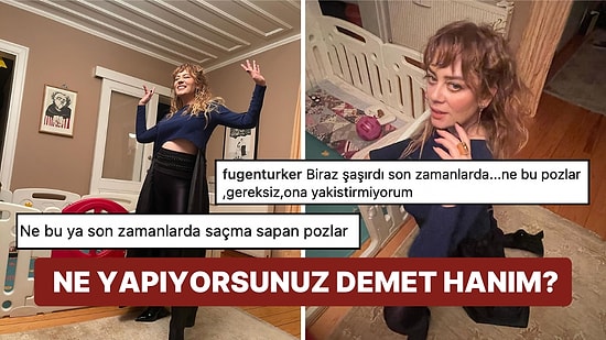 Ortalık Yine Karıştı: Demet Evgar'ın Kızı Mavi'nin Odasında Verdiği Pozlar Hem Yadırgandı Hem Övüldü