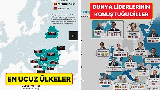 Her Biri Bin Kelimeye Değer Birbirinden Değerli Bu 15 Harita Hayata Olan Bakış Açınızı Değiştirecek