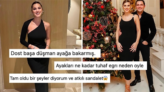 Nazlı Sabancı'nın Eşi Hacı Sabancı İle Verdiği Pozda Fotoğraftan Çok 'Ayak Parmakları' Konuşuldu!