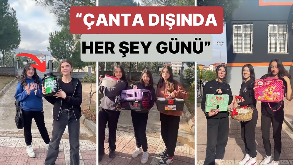 Yurt Dışında Popüler Olan "Çanta Dışında Her şey Günü" Ülkemize de Geldi Gençler Yaratıcılıklarını Konuşturdu