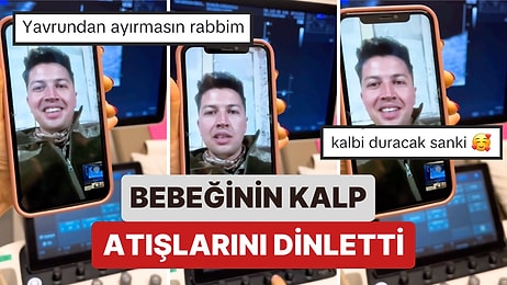 Hakkari'de Görevde Olan Asker Babaya Görüntülü Görüşmeyle Bebeğinin Kalp Atışlarının Dinletildiği Anlar