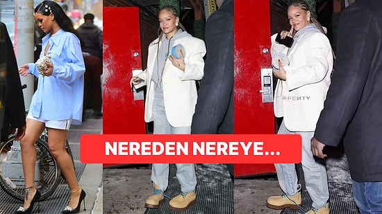 Mazgallarda İnce Topuklularla Yürüme Ustası Olan Rihanna Bebeğinin Öğününü Yanında Taşıyan Anneye Evrildi