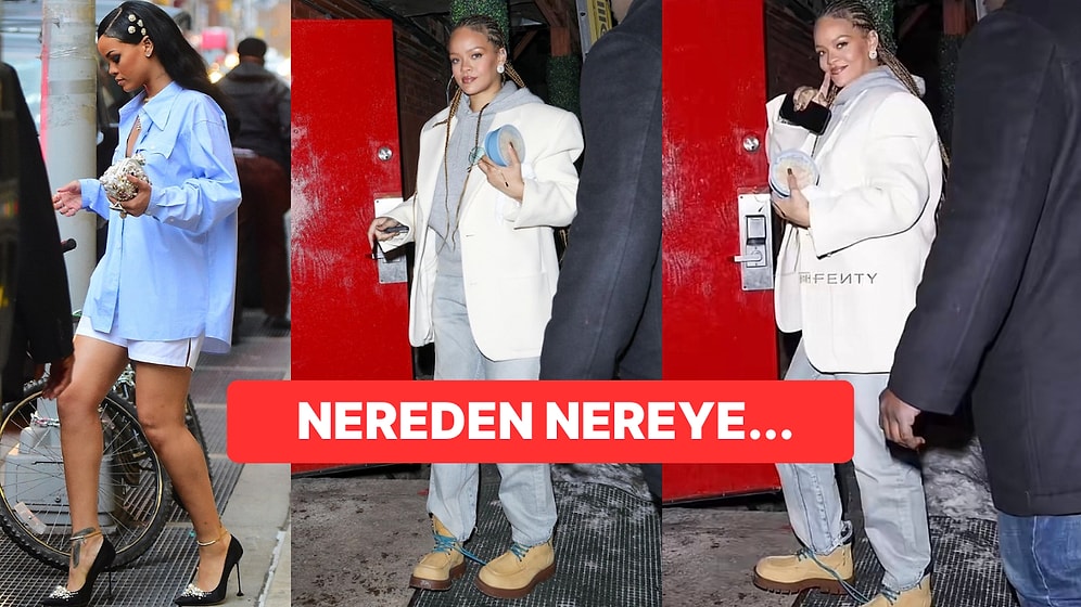 Mazgallarda İnce Topuklularla Yürüme Ustası Olan Rihanna Bebeğinin Öğününü Yanında Taşıyan Anneye Evrildi