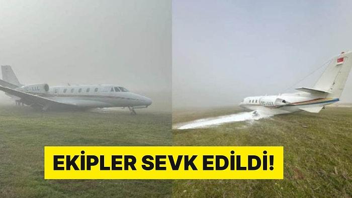 Diyarbakır Havaalanında Panik Anlar: Özel Jet Pistten Çıktı