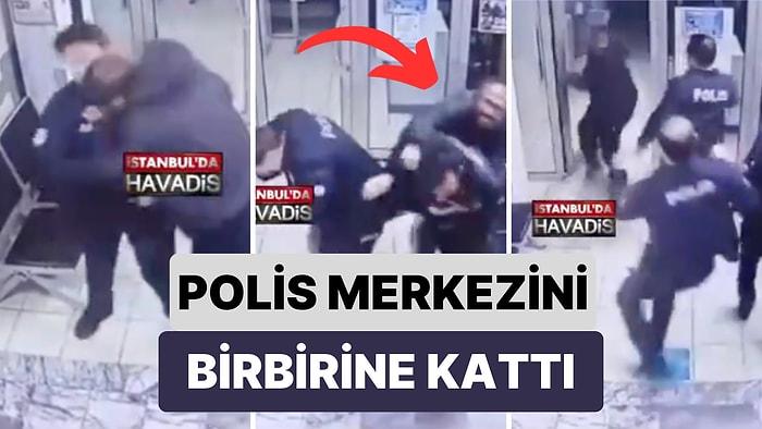 İstanbul'da Bir Şüpheli Götürüldüğü Polis Merkezini Birbirine Kattı: 3 Polise Saldıran Şahıs Kaçmaya Çalıştı