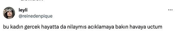 Feyza Civelek'in bu yanıtı da Sıla Türkoğlu ve Doğukan Güngör'e gönderme olarak algılandı.