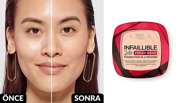 14. L'Oréal Paris Infaillible 24H Fresh Wear Pudra Fondöten