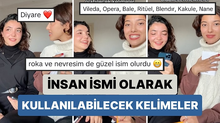 İnsan İsim Olması Gereken Kelimeleri Paylaşan İki Arkadaşı İzlerken İstemsizce Yaratıcılığınız Devreye Girecek