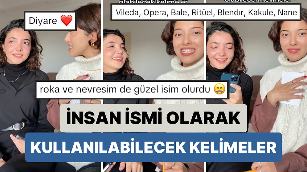 İnsan İsim Olması Gereken Kelimeleri Paylaşan İki Arkadaşı İzlerken İstemsizce Yaratıcılığınız Devreye Girecek