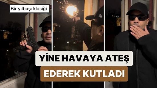 Killa Hakan Geleneğini Devam Ettirdi: Herkese Yeni Yılda Sağlık Dileyerek Havaya Ateş Etti