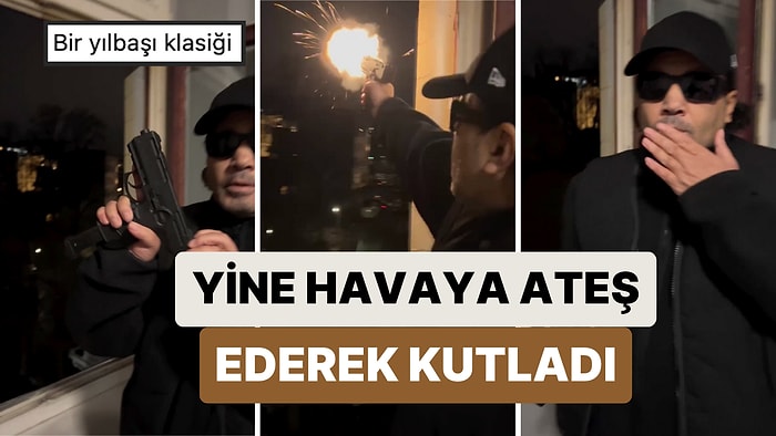 Killa Hakan Geleneğini Devam Ettirdi: Herkese Yeni Yılda Sağlık Dileyerek Havaya Ateş Etti