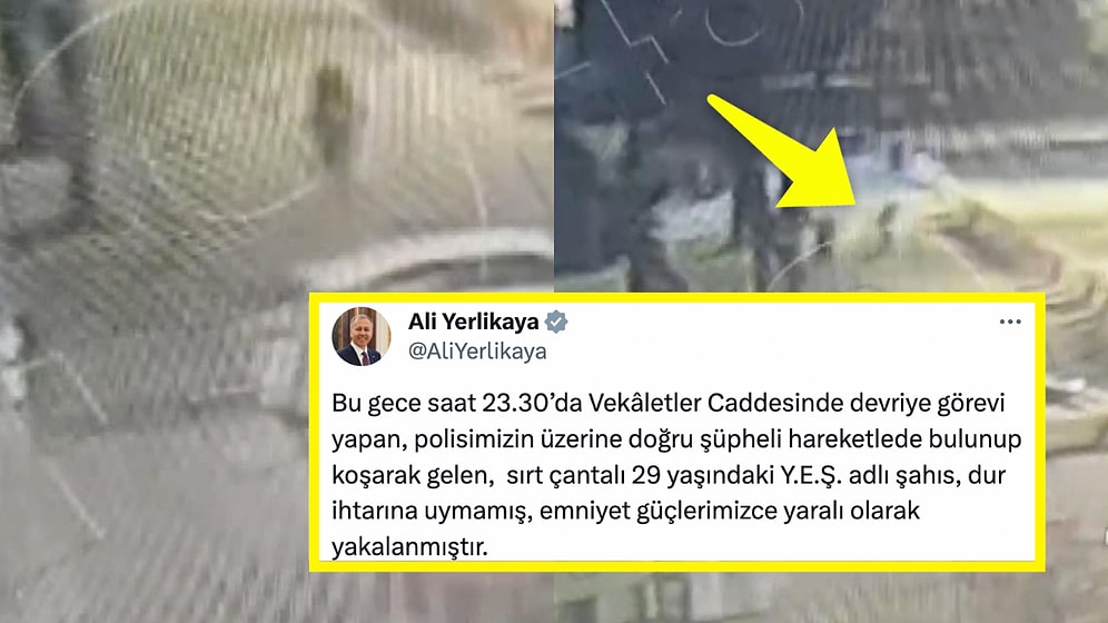 Ankara'da Panik Gecesi: Kızılay'da Devriye Polislerinin Üstüne Doğru Koşan Şahıs Etkisiz Hale Getirildi!