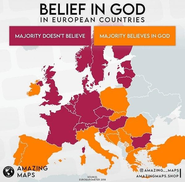 10. Avrupa'daki tanrıya olan inanç