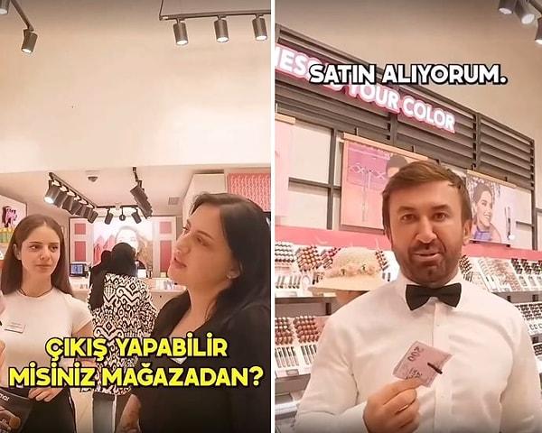 İbrahim Yılmaz ise 'Türkiye'nin en ünlü 10 kişisinden biriyim ama beni kovdu çok üzgünüm' diyerek ağlama taklidi yaptıktan sonra ise 'Hani ben zengindim? Mağazayı satın alıyorum' dedi.