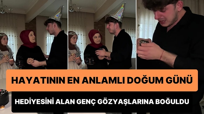 Vefat Eden Babasının Saatini Doğum Günü Hediyesi Olarak Alan Genç Gözyaşlarına Boğuldu