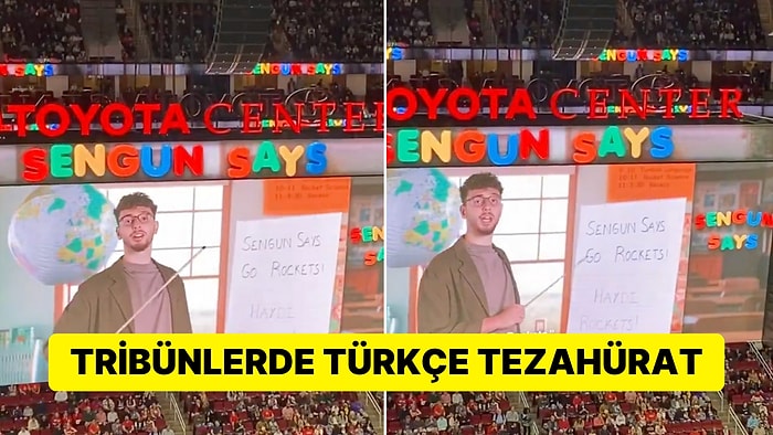 Houston Rockets Taraftarlarına Türkçe Dersi Veren Alperen Şengün Toyota Center'ı "Haydi Rockets" Diye İnletti