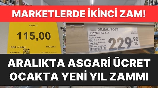 Asgari Ücret Zammından Sonrası Yeni Yıl Zammı! Marketlerde Fiyat Etiketleri Bir Daha Değişti
