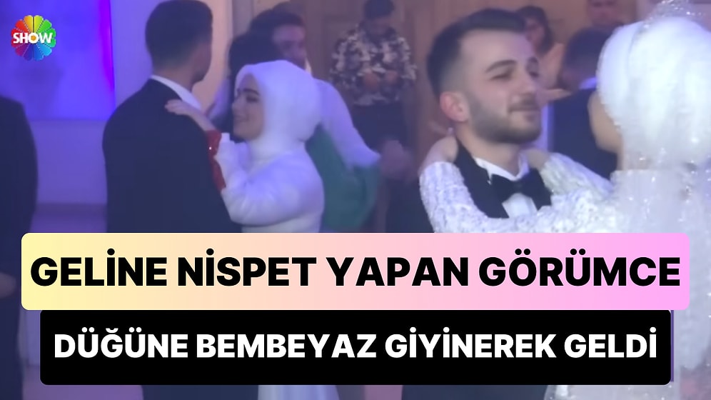 Geline Nispet Yapar Gibi Düğüne Bembeyaz Elbise Giyerek Gelen Görümce Şoke Etti