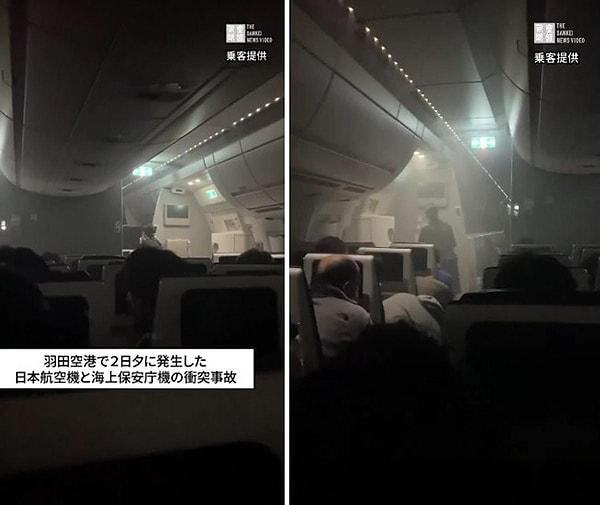 Dün Tokyo'da JaponHava Yollarına ait bir yolcu uçağı, Haneda Havalimanı'na inerken Sahil Güvenlik Kuvvetleri'ne ait bir uçakla çarpışarak alev aldı.